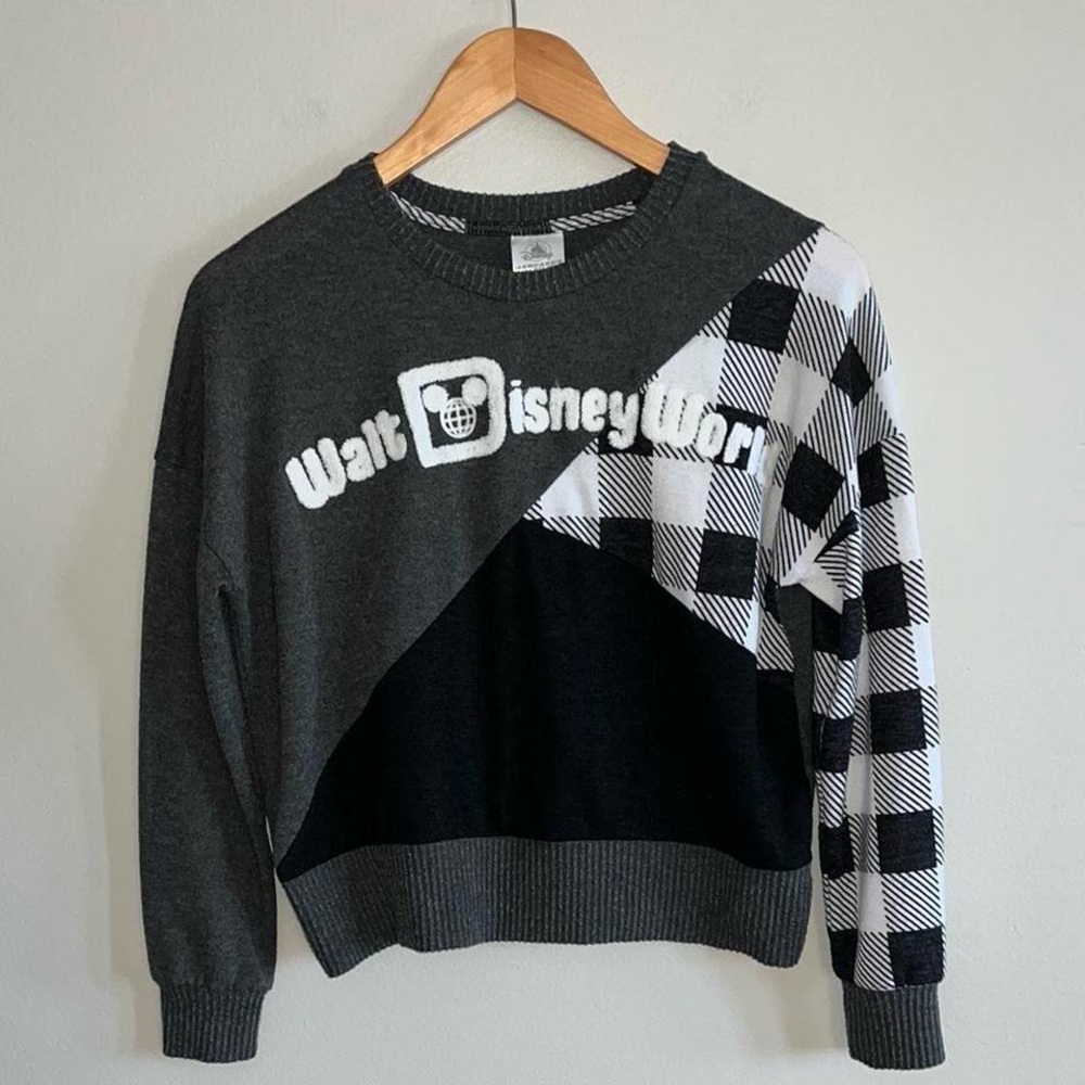Disney Charcoal Gray Knit Sweater